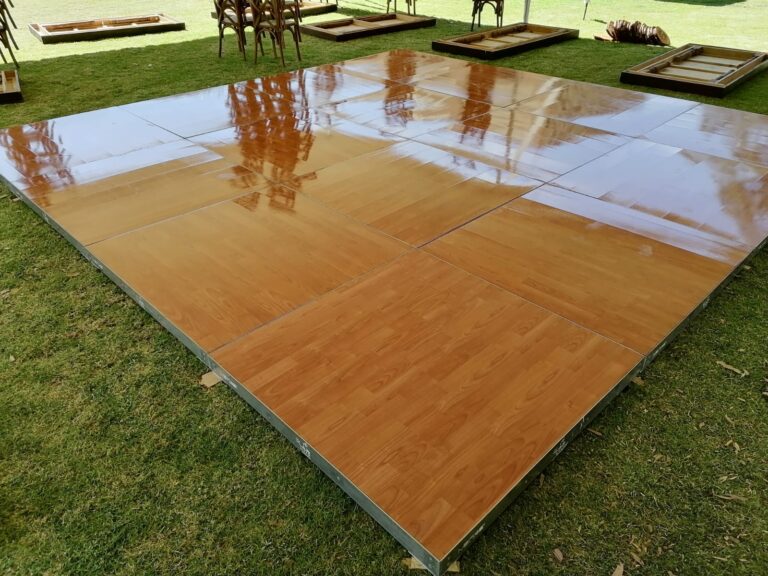 Pista de madera para eventos